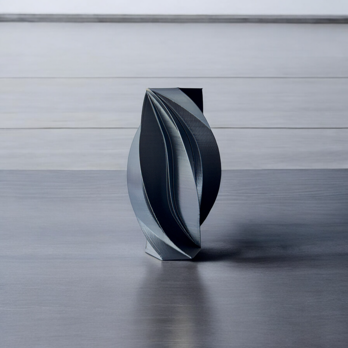 Sleek Modern Swirl Vase