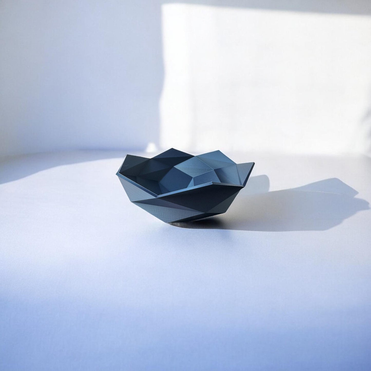 Striking Geometric Bowl Mathematical Centerpiece