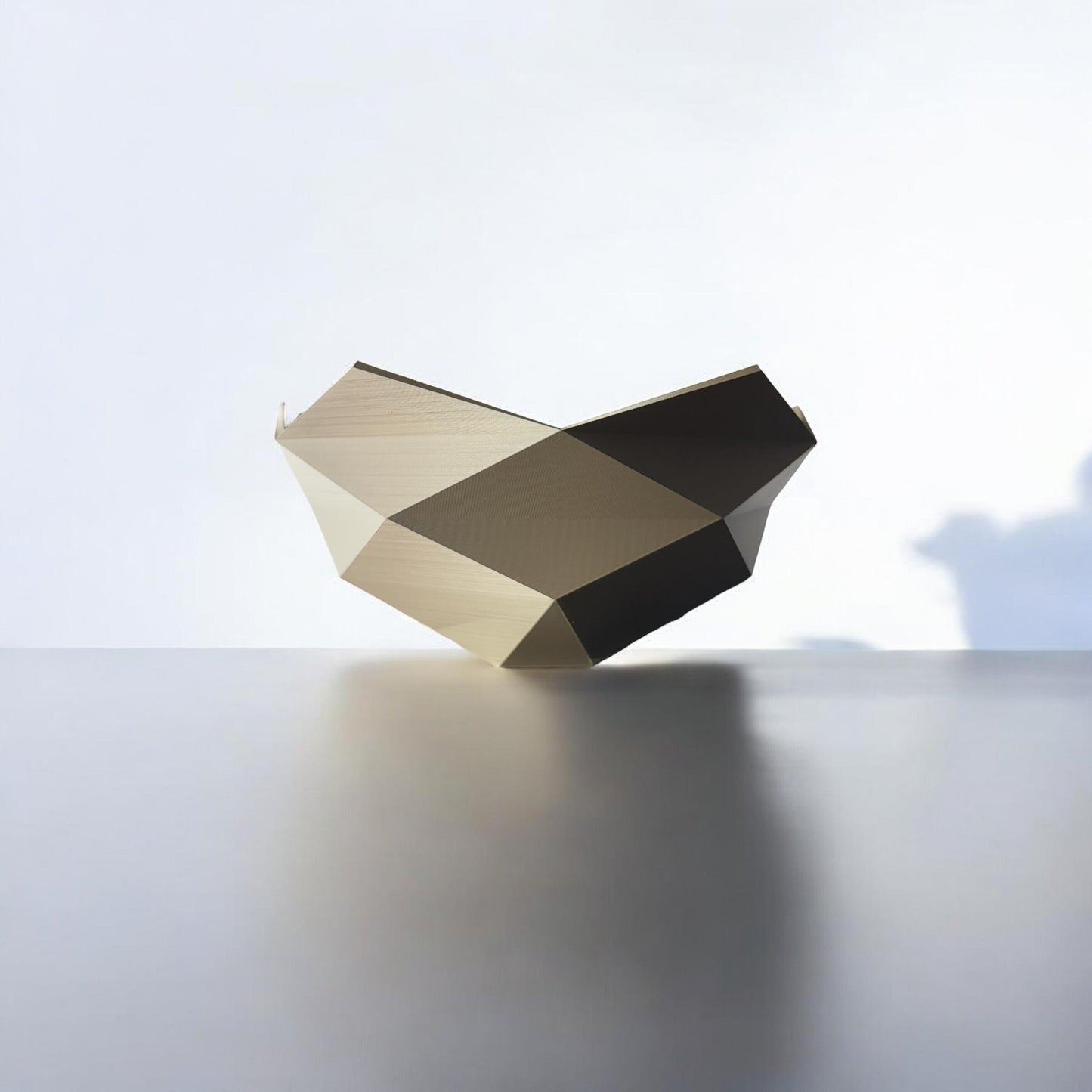 Striking Geometric Bowl Mathematical Centerpiece