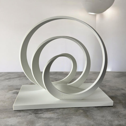 Elegant Abstract Mobius Strip Mathematical Sculpture