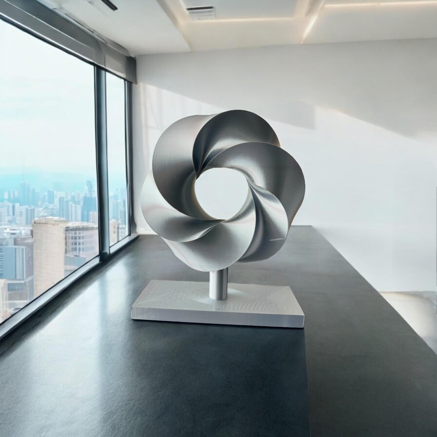 Triple Twist Torus Geometric Sculpture