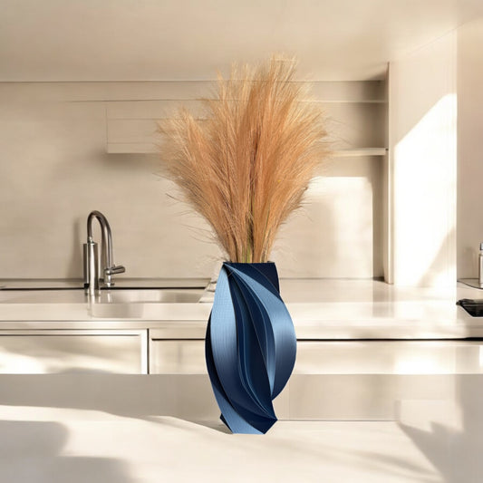 Sleek Modern Swirl Vase