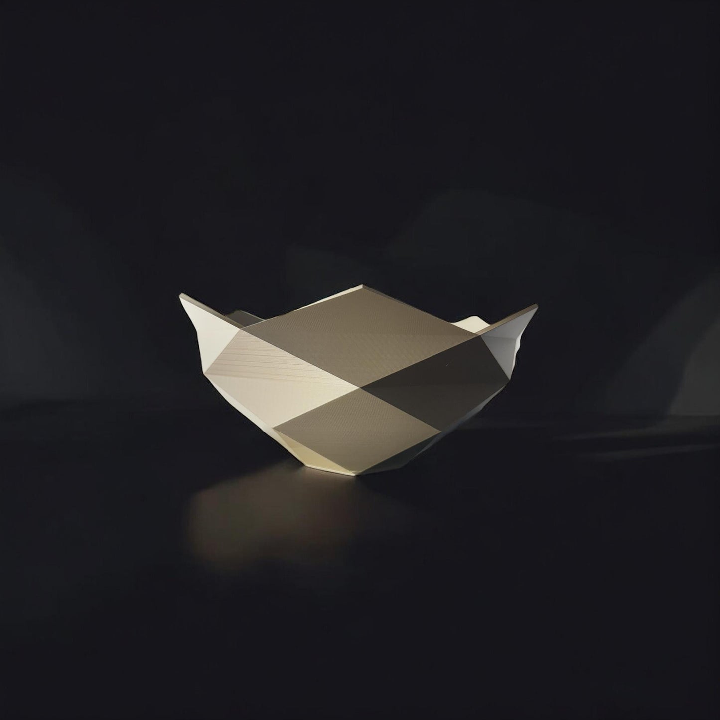 Striking Geometric Bowl Mathematical Centerpiece