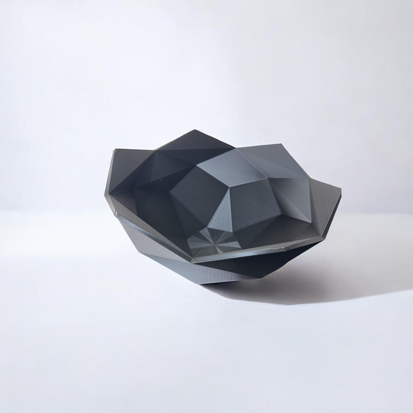 Striking Geometric Bowl Mathematical Centerpiece