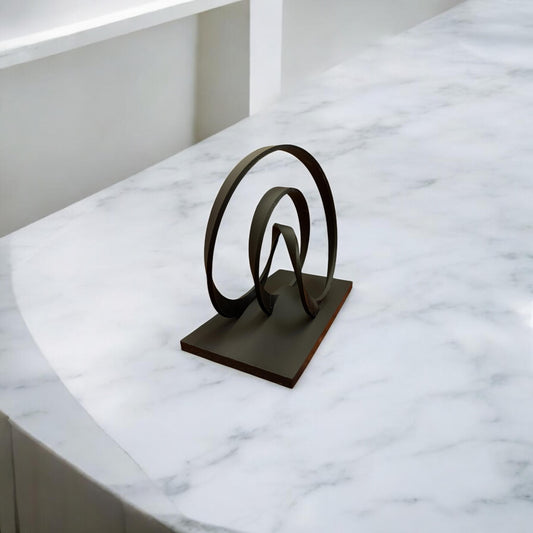 Elegant Abstract Mobius Strip Mathematical Sculpture