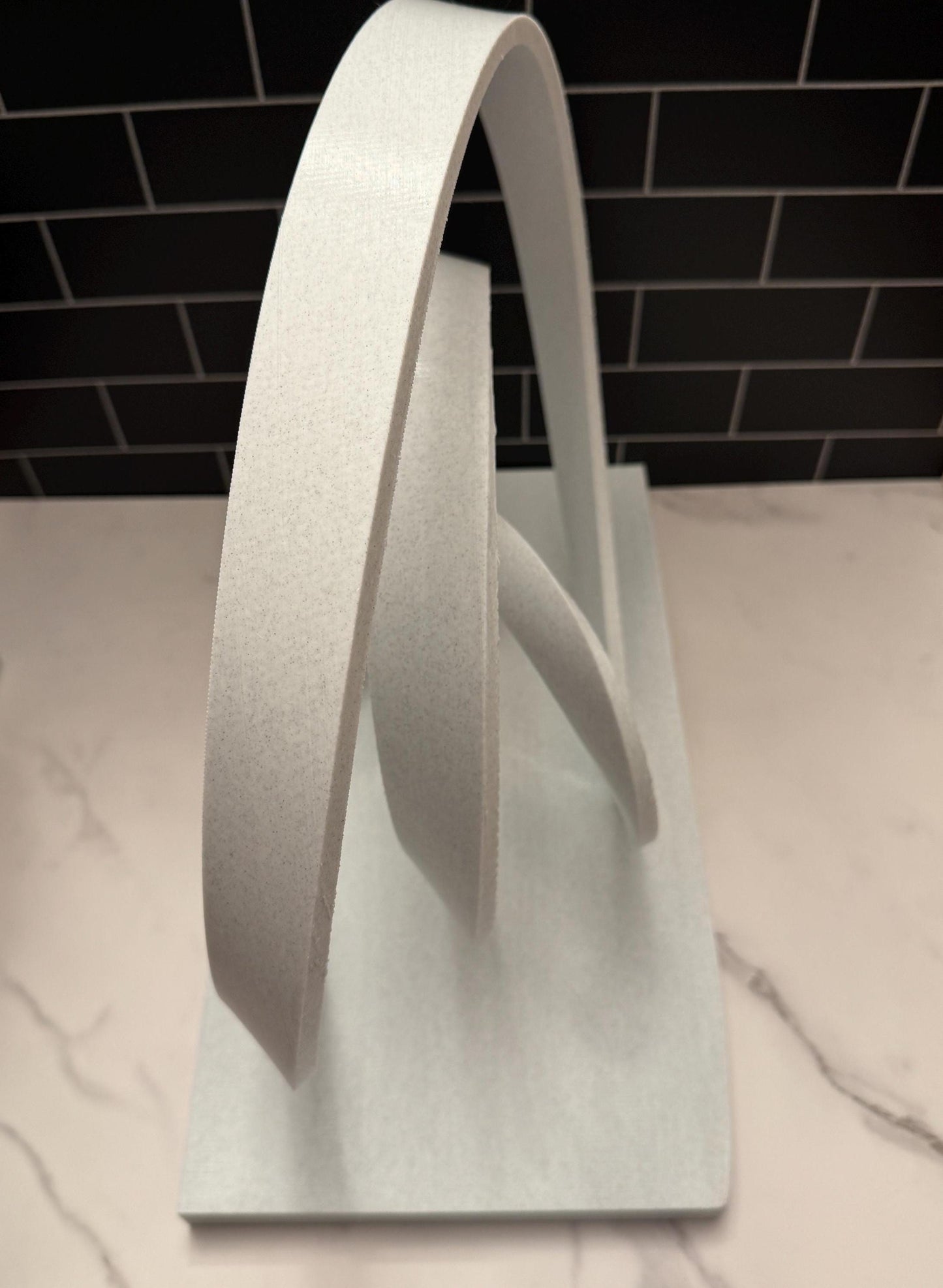 Elegant Abstract Mobius Strip Mathematical Sculpture
