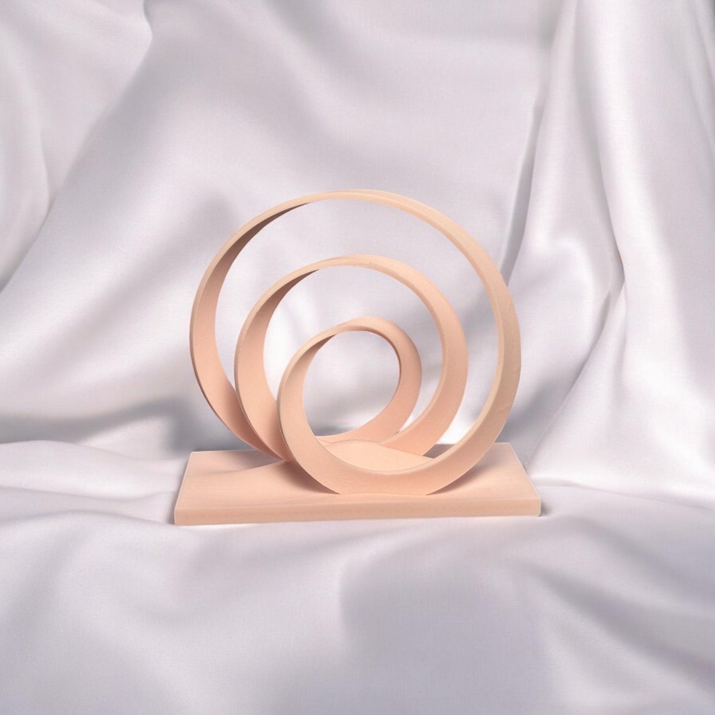 Elegant Abstract Mobius Strip Mathematical Sculpture